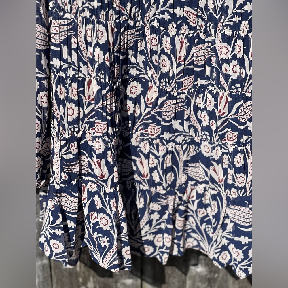 TED Baker Tarissa floral-print tiered crepe mini dress - Picture 7 of 14